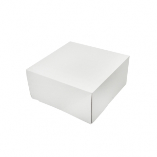 Упаковка для торта PASTICCIERE - "Белая, 25,5х25,5х12 см." (KT120(малая)) (Упаковка 1 шт.) фото 3124