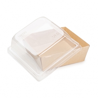 Упаковка для Бенто-торта - "Крафт, 8,4х8,4х4 см. (дно)" (Упаковка 1 шт.) фото 12315