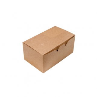 Упаковка для наггетсов, куриных крыльев OSQ - "Крафт", 350 мл. (OSQ FastFoodBox S) (Упаковка 1 шт.) фото 5865