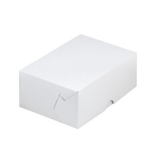 Упаковка для пирожных без окна - "Белая, ХЭ, 15х11х7,5 cм." (Упаковка 1 шт.) фото 12097