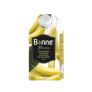 Пюре тетрапак BONNE - "Банан, 100%" (6420610111967) (Упаковка 500 г.)  фото 8116