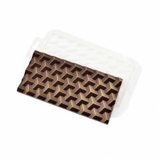 Молд пластиковый для шоколада - "Плитка Кубики Экстра" (Упаковка 1 шт.) фото 10048