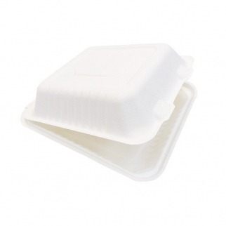 Упаковка для Бенто-торта GREEN MYSTERY - "Белый, сах.трост." 1000 мл 230х155х87 мм (Упаковка 1 шт.) фото 11466