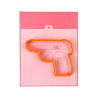 Вырубка + трафарет для печенья - "Пистолет" (Упаковка 1 шт.) фото 10747