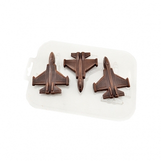 Молд пластиковый для шоколада - "Истребитель" (Упаковка 1 шт.) фото 6362