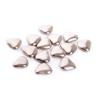 Посыпка сердца с шоколадом мини  - "Серебряные" (AI24820-TM) (Упаковка 100 г.) фото 5176