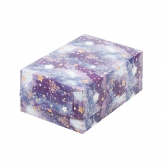 Упаковка для капкейков без окна - "Звездное небо, 6 ячеек", 23,5х16х10 см. (Упаковка 1 шт.) фото 9352
