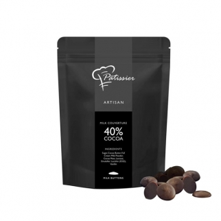 Шоколад PATISSIER - "Молочный Кувертюр, Диски 40%" (40МCV) (Упаковка 2,5 кг.) фото 10894