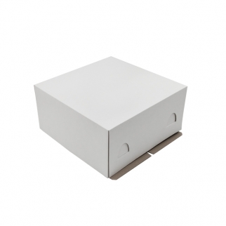 Упаковка для торта PASTICCIERE - "Белая, 28x28x14 cм." (EB140) (Упаковка 1 шт.) фото 5280