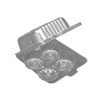 Упаковка с совмещённой крышкой для конфет 4 ячейки ИНЛАЙН-Р - "Емкость SL-24" (Упаковка 1 шт.) фото 12196