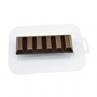 Молд пластиковый для шоколада - "Батончик Merci" (Упаковка 1 шт.) фото 10027