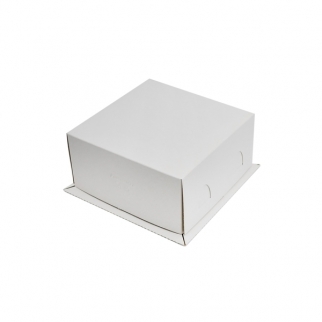 Упаковка для торта PASTICCIERE - "Белая, Хром Эрзац, 21x21x10 cм." (XW100(210х210)) (Упаковка 1 шт.) фото 3128