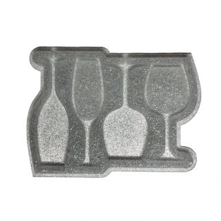 Форма силиконовая для леденцов погремушек - "Бокалы, 9 и 10 см." (Упаковка 1 шт.) фото 12320