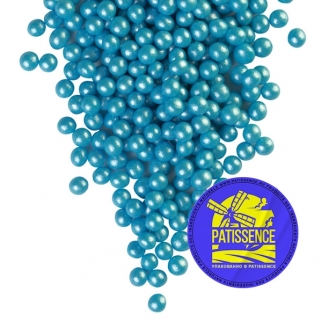 Драже зерновое в глазури PATISSENCE - "Жемчуг №207, голубой, 6-8 мм." (Упаковка 100 г.) фото 11961