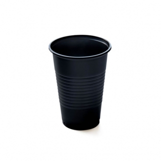 Стакан пластиковый ПРОМА - "Элит Черный, 200 мл., 2,7 г." (Упаковка 100 шт.) фото 9558