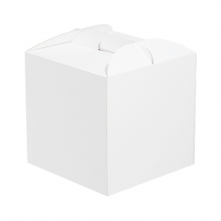 Упаковка для торта с ручкой ForGenika - "Белая, 26x26x20 cм." (Упаковка 1 шт.) фото 13492