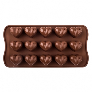 Силиконовая форма для конфет - "Сердце" (SCG01.) (Упаковка 1 шт.) фото 4357