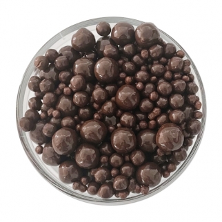 Воздушный рис в молочной шоколадной глазури - "МИКС, 2-11 мм." (Упаковка 3 кг.)  фото 11509