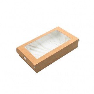 Упаковка картонная пенал ECO - "Крафт, 1000 мл." (ECOCASE1000-GDC) (Упаковка 1 шт.) фото 5878