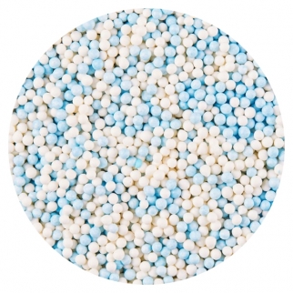 Посыпка - "Шарики, Бело-голубые, пастель" (Упаковка 1 кг.)  фото 12984