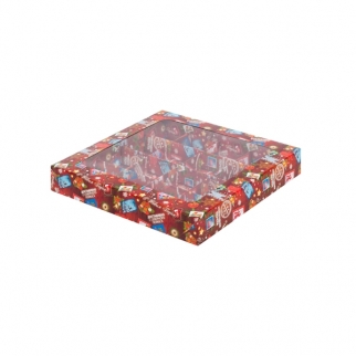 Упаковка для конфет с окном - "Новогодняя почта, 16 ячеек" (050592-РК) (Упаковка 1 шт.) фото 6267