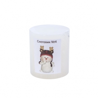 Cиликоновая форма для шоколада - "Снеговик №4, 3D" (KL-21) (Упаковка 1 шт.) фото 9029