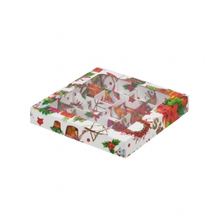 Упаковка для конфет с окном - "Рождество, 16 ячеек" (050591-РК) (Упаковка 1 шт.) фото 6269