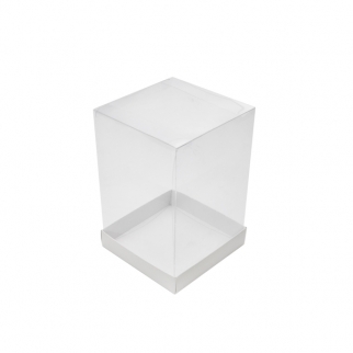 Упаковка для пирожных с прозрачной крышкой АЙСТ - "Белая, 12х12х18 см." (Упаковка 1 шт.) фото 4532