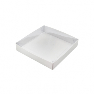 Упаковка для пряников с прозрачной крышкой АЙСТ - "Белая, 15,5х15,5х3 см." (Упаковка 1 шт.) фото 3977