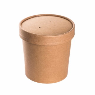Упаковка для супов, каши и мороженого ECO - "Крафт, 340 мл." (ECOSOUP12С-GDC) (Упаковка 1 шт.) фото 6575
