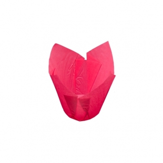 Тарталетка Тюльпан - "Темно-Розовый", выс. 80 мм. ø 50 мм. (РТК1-Р) (Упаковка 180 шт.) фото 4678
